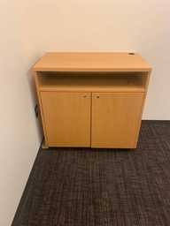 [#D20-22] Blonde A/V Cabinet
