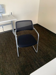 [#B8-48] Black Mesh Side Chair