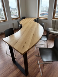 [#C4] Herman Miller Curved Counter Height Table