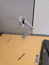 [#H10-] Monitor arms grey no plate