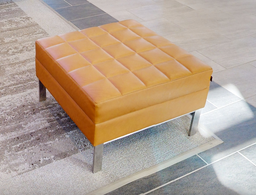 [#B11-5] Gold square ottoman