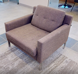 [#B12-6] Brown lounge chair
