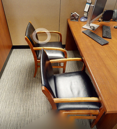 [#B9-3] Black guest chair