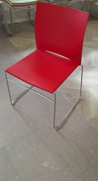 [#B4-23] Stackable meeting chair (Red)