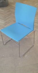 [#B4-27] Stackable meeting chair (Blue)