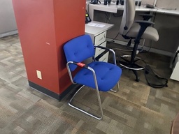 [#B8-35] Blue Guest Chair