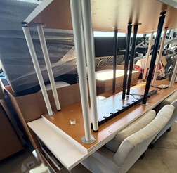 [#E2] White Long Desk 90"x 30"