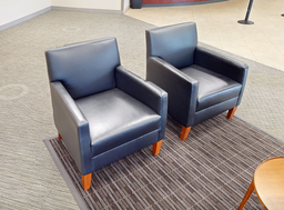 [#B12-6] Black lounge chair
