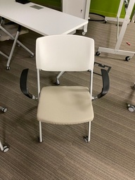 [#B4-33] Khaki Chair with Wheels