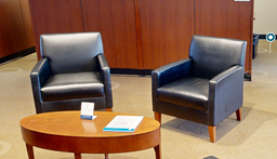 [#B12-6] Navy lounge chair