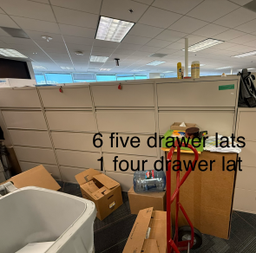 [#D12-2] Five drawer Lateral Files