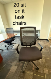 [#B13-22] Black Task Chairs