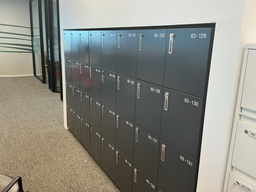 [#D0-56] lockers — four doors per unit