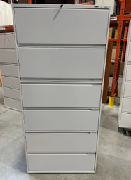 [#D12-7] 6 Drawer, Metal Lateral (photo representation)