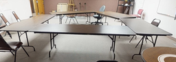 [#C8-20] Folding tables wood top