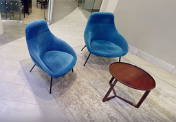 [#B12-4] Blue lounge char