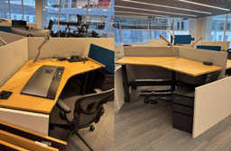 [#A0] Steelcase 120 Degree Workstations (Height Adjustable)