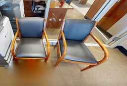 [#B9-4] Black guest chair