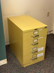 [#D10-9] yellow filing cabinet