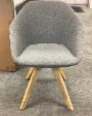 [#B9-10] Allcrmuir Armchair
Light grey fabric upholstery
Wooden 4-Legs 
