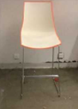 [#B4-11] Pedrali High Stool
Plastic seat and back shell
Front colour: White
Back colour: Orange