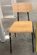 [#B4-13] AC Forster Stackable Chair
Plywood seat and back
Black metal seat frame