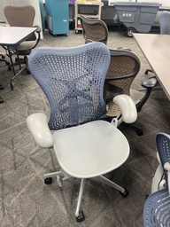 [#B13-6] Grey/Blue Herman Miller Mirra Chair