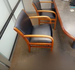 [#B9-6] Black guest chair