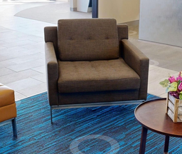 [#B12-6] Brown lounge chair