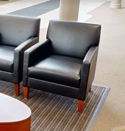 [#B12-3] Black lounge chair