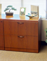 [#D20-7] Wood Filing Cabinet