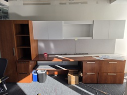 [#E9-5] 144 x 27 x 76 Wall Cabinet with Wardrobe (Left) 2x FF 1x Lat