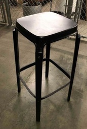 [#B1-pic_015] Black metal bar height stool