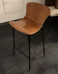 [#B1-pic_047] Leather bar height stool