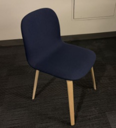 [#B9-pic_051] Blue upholstered chair