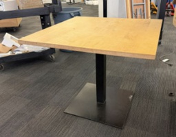 [#C2-pic_095] Square wood top table 