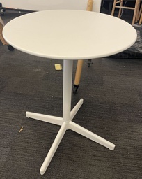 [#C2-pic_120] 23.5" Diameter White metal round table