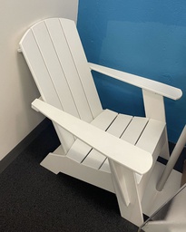 [#B9-pic_124] White adirondack chair
