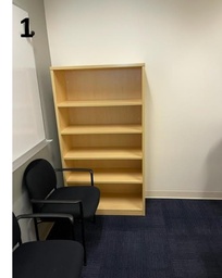 [#D4-46] 5 SHELF WOOD BOOKCASE-E5