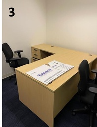 [#E6-54] LEFT HAND L DESK-E5