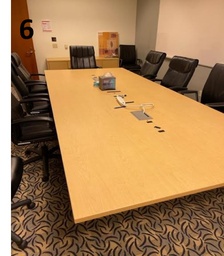 [#C6-59] 2 PIECE MAPLE CONFERENCE TABLE-E5