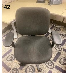 [#B13-58] BLACK TASK CHAIR-E5