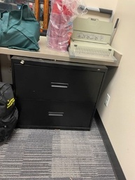 [#D6-60] 2 Drawer Black Filing