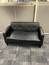 [#B6-75] Black Love Seat