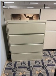 [#D11] 4 Drawer Pewter Cabinet