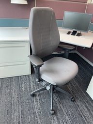 [#B12-85] Grey high back chair