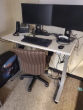 [#E10-18] Standing Table, 25" x 54"