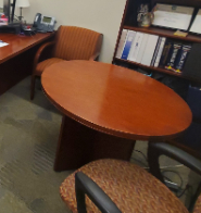 [#C9-52] Round Wood Table, 36"