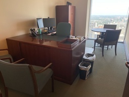 [#E6-26] L-Shaped Desks Set With Right Returns