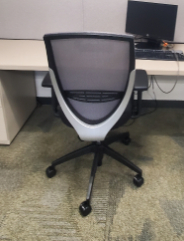[#B13-86] Silver Mesh Task Chair